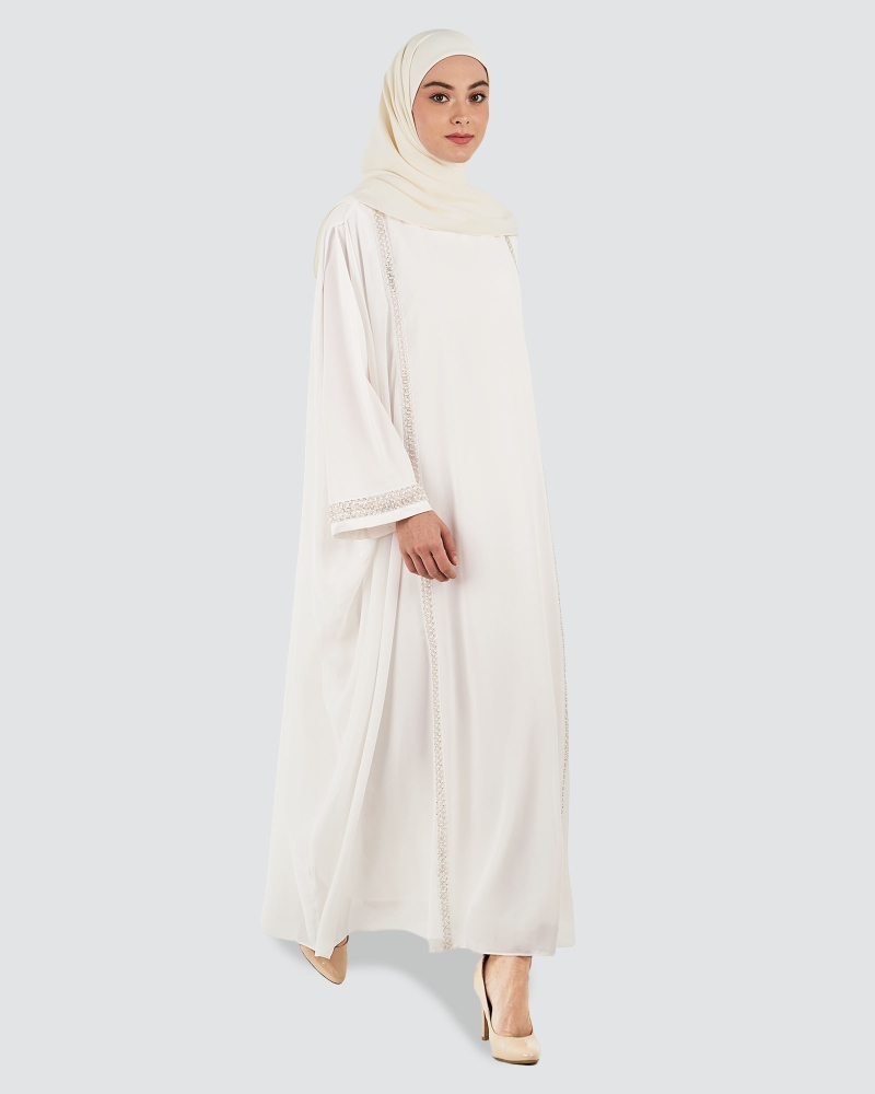 Image of NYLA ABAYA - WHITE
