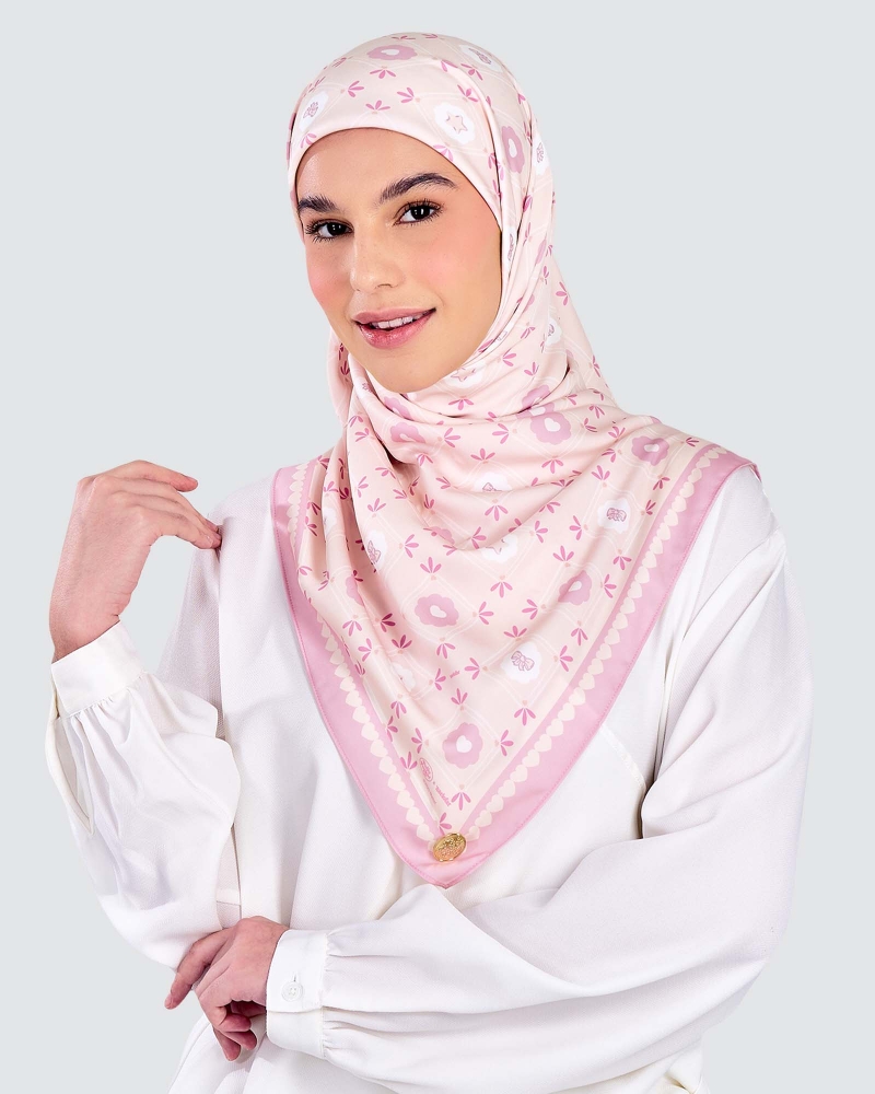 Image of POLLY POCKET X NAELOFAR SQUARE - PINK DAZZLE