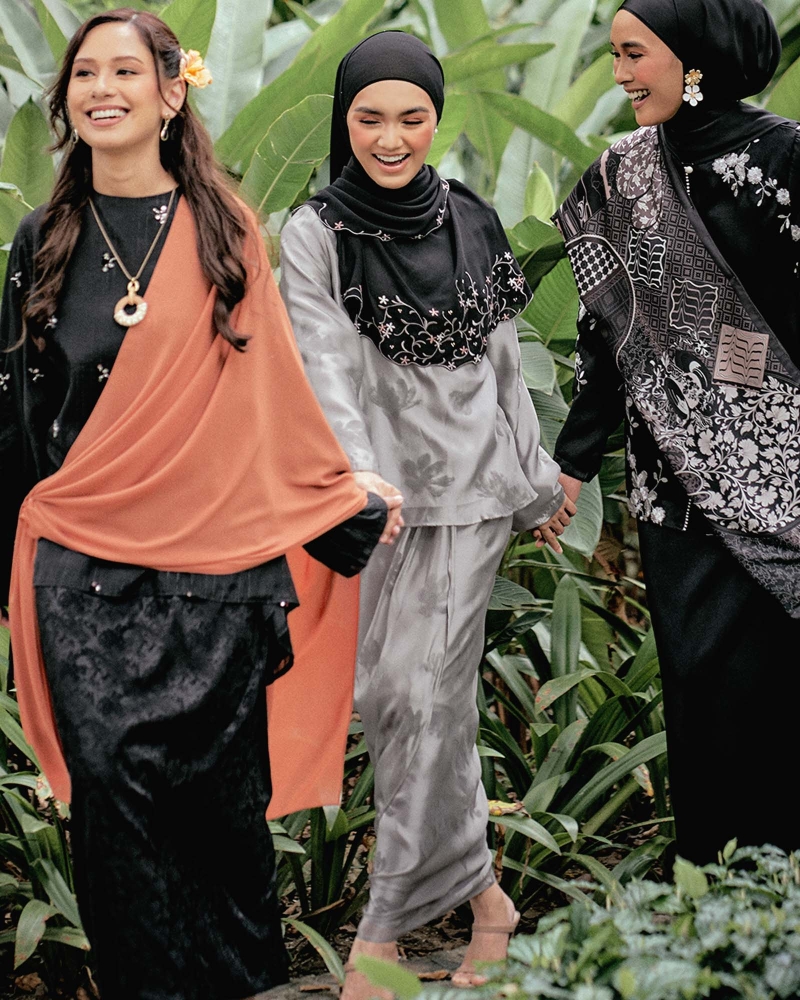 Image of PUTERI KURUNG SET - GREY VIOLET