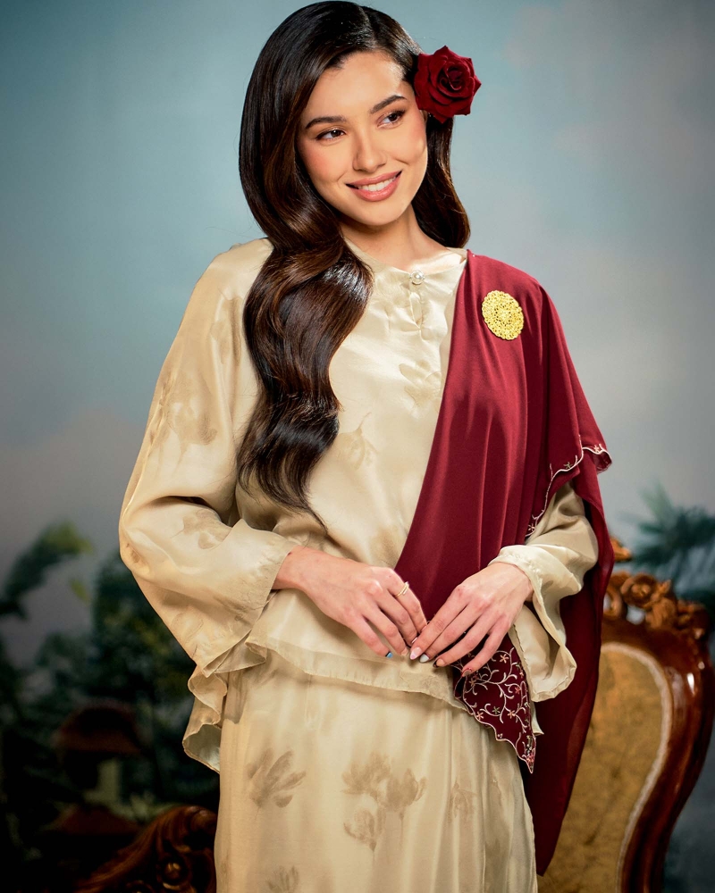 Image of PUTERI KURUNG SET - SOFT TAUPE