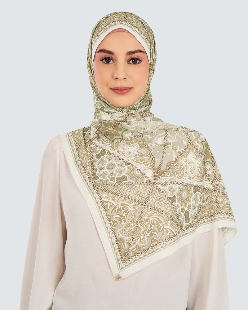 Image of QUBA CHIFFON SHAWL - MEHRAB