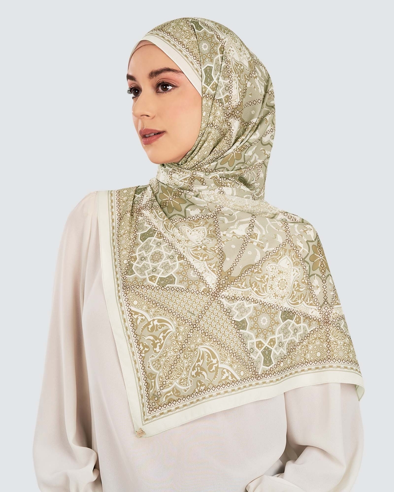 Image of QUBA CHIFFON SHAWL - MEHRAB