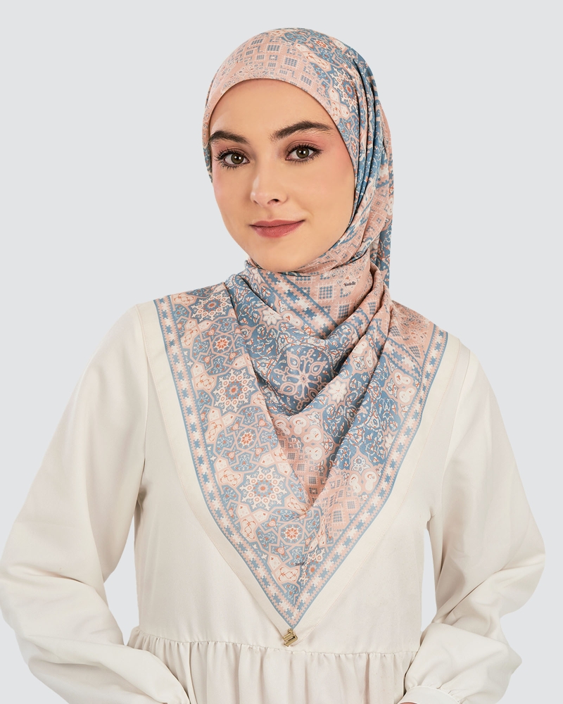 Image of QUBA COTTON VOILE SQUARE - NOUR