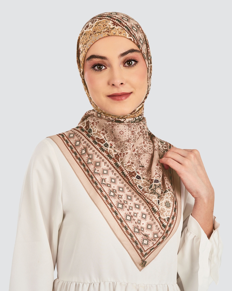 Image of QUBA COTTON VOILE SQUARE - NUZUL