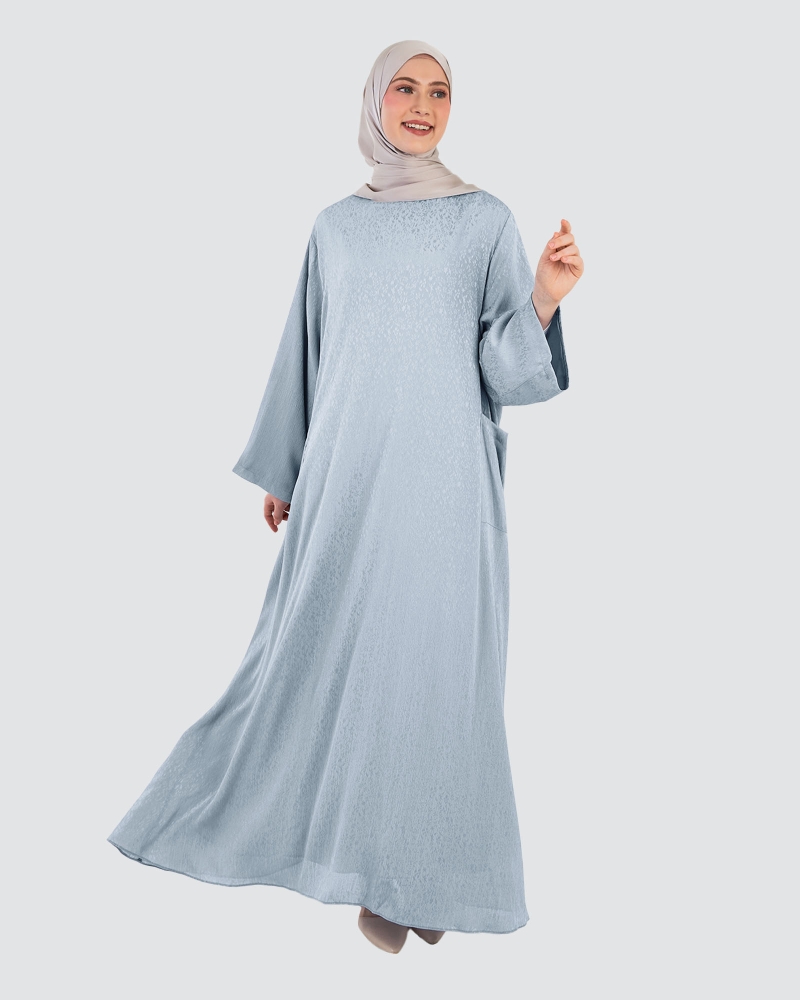 Image of SABREEN KAFTAN DRESS - BABY BLUE