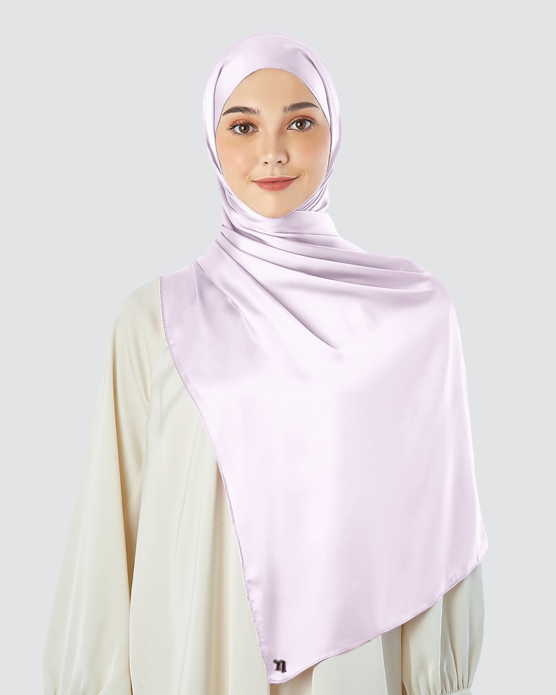 Image of SATIN SHAWL - SOFT VOILET