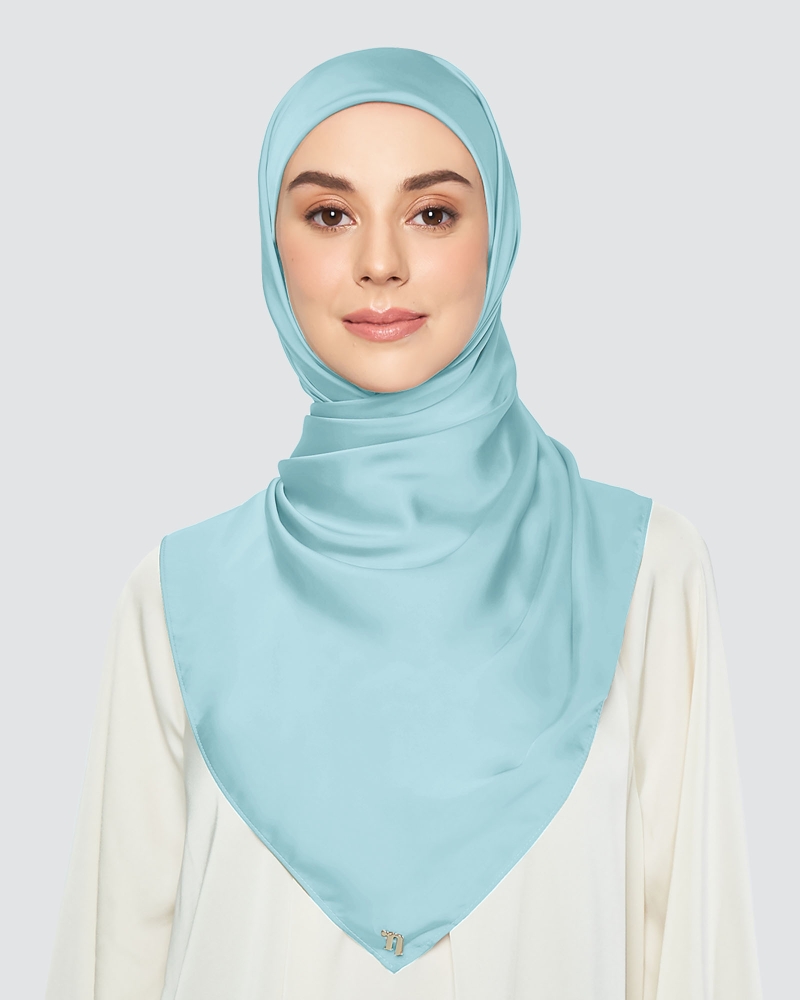 Image of SATIN SQUARE - COOL BLUE