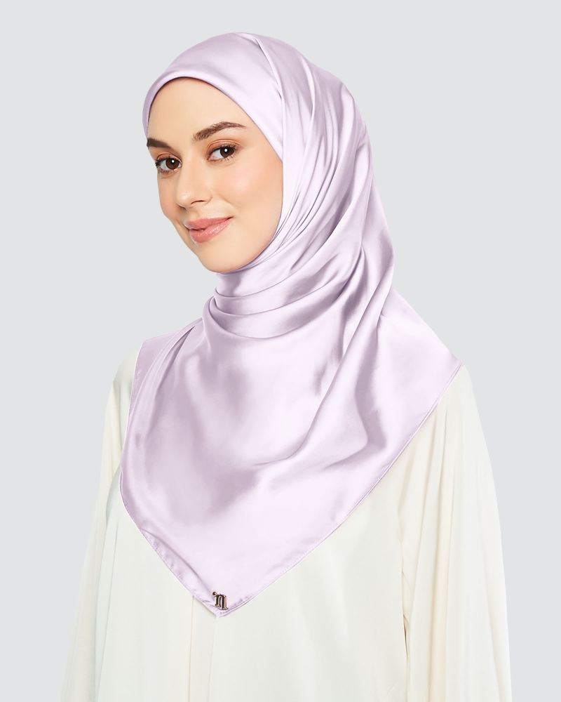 SATIN SQUARE - SOFT VOILET