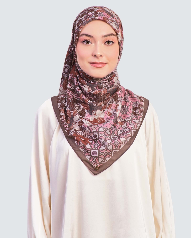 Image of SENI COTTON VOILE SQUARE - KESUMA