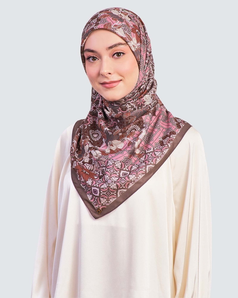 Image of SENI COTTON VOILE SQUARE - KESUMA