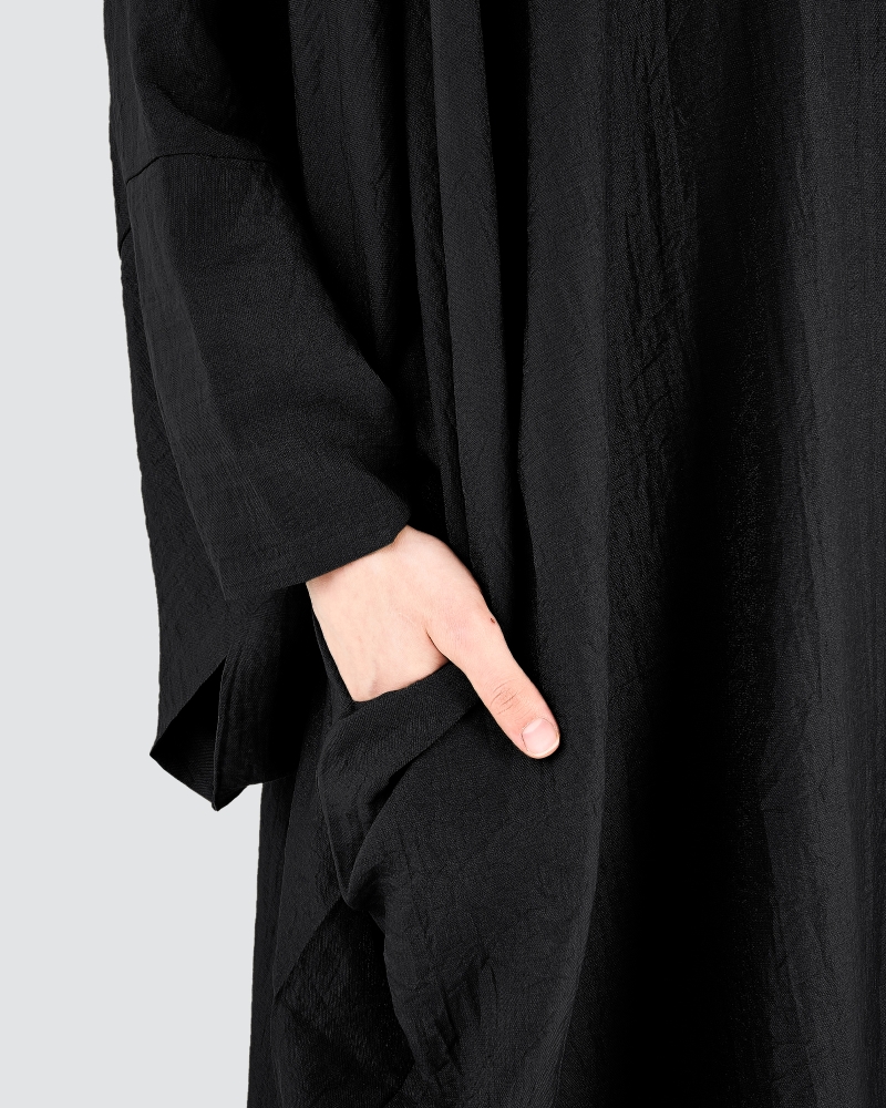 Image of X-PRESS KAFTAN DRESS - BLACK