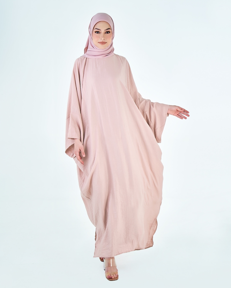 Image of X-PRESS KAFTAN DRESS - ROSE TAN