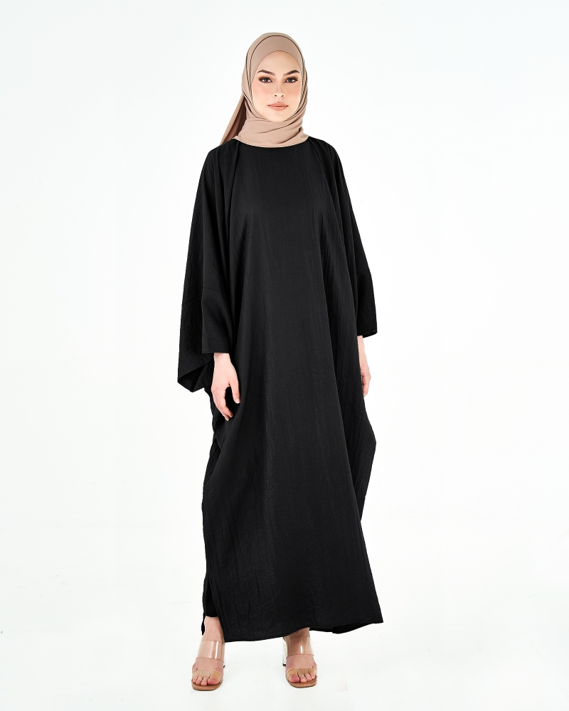 Image of X-PRESS KAFTAN DRESS - BLACK