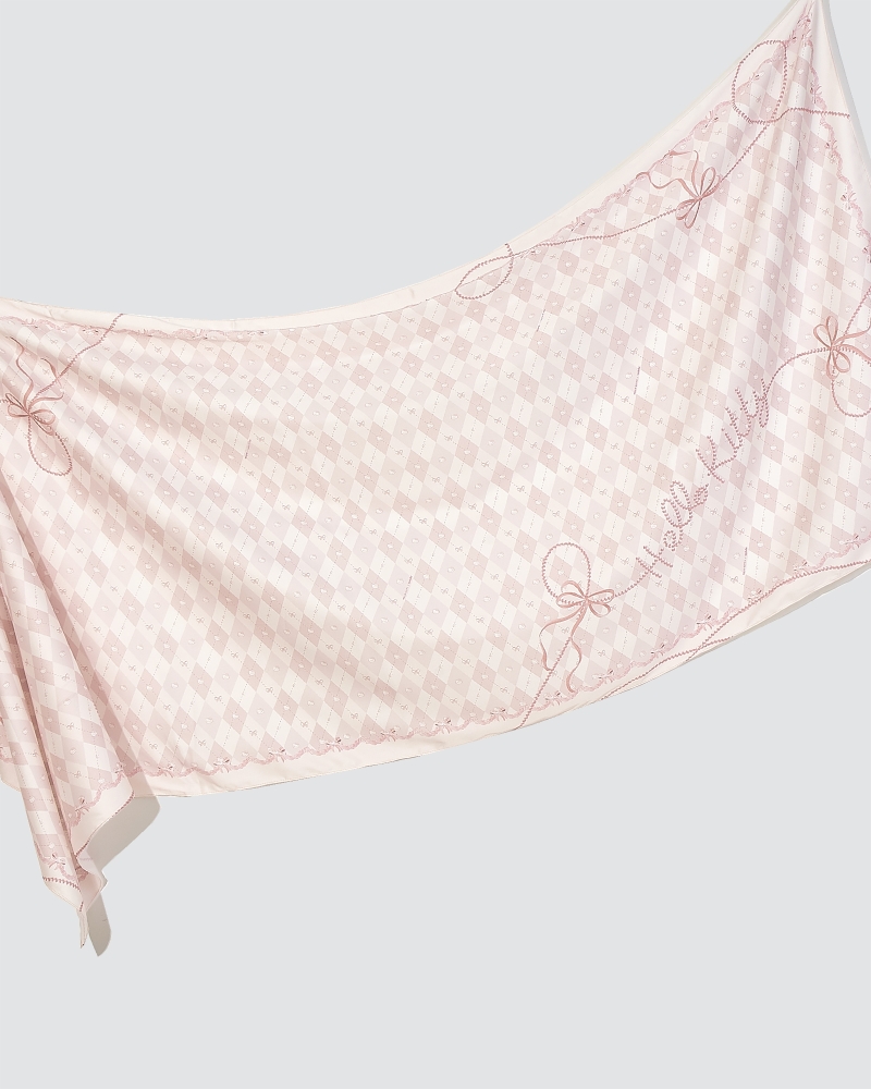 Image of HELLO KITTY X NAELOFAR SHAWL - BUTTERCREAM