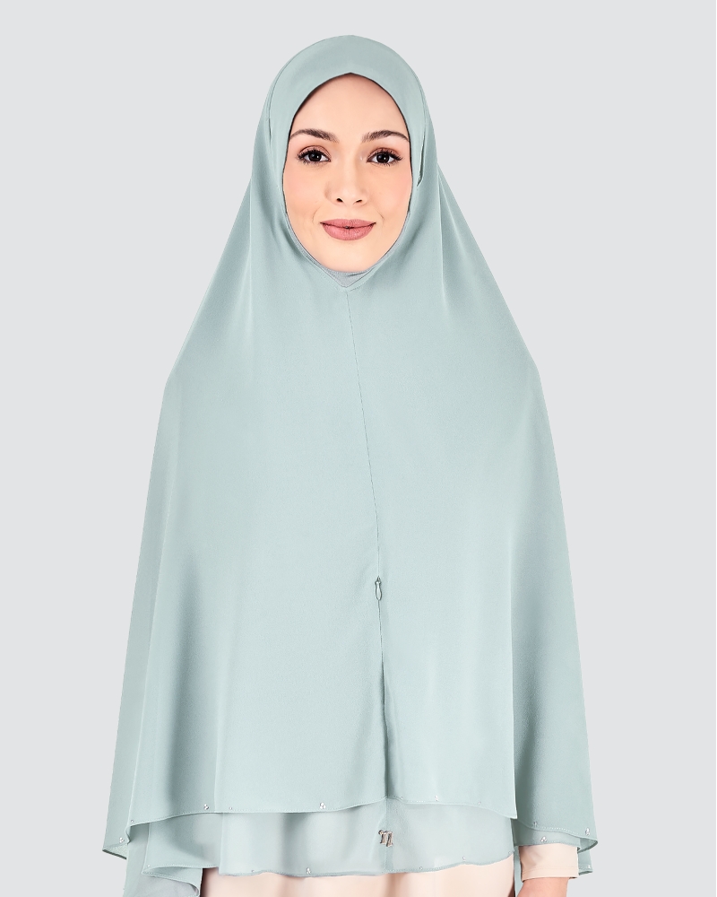 Image of KHAYLA CRYSTAL KHIMAR - MARBLE