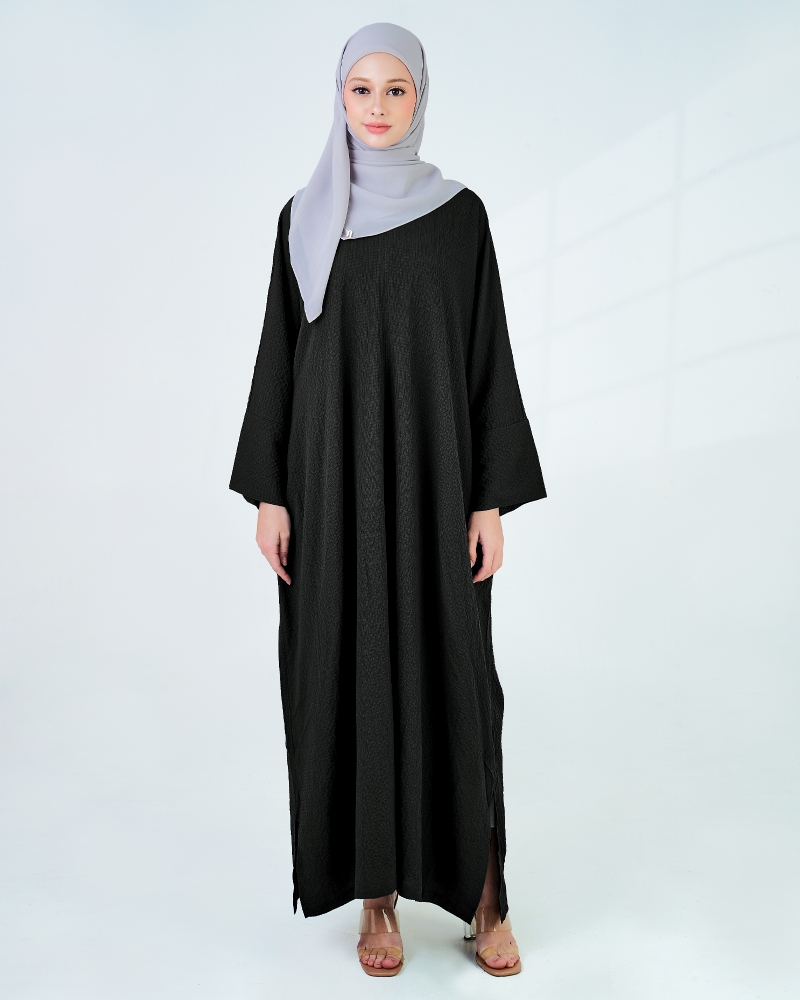 Image of X-PRESS OVERSIZED DRESS - BLACK