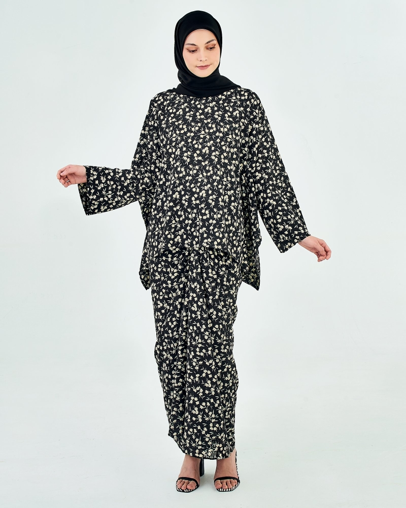 Image of JASMINE KAFTAN SET - BLACK