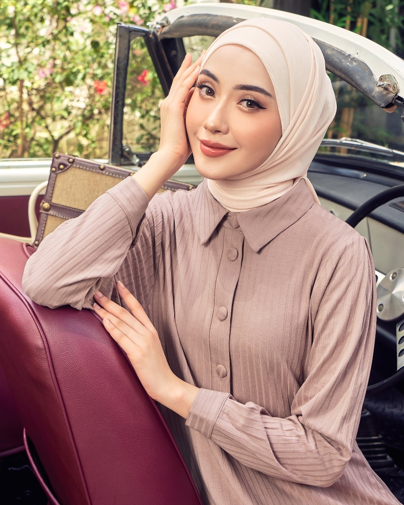 Image of X-PRESS WANDERLOVE DRESS - ROSE TAN