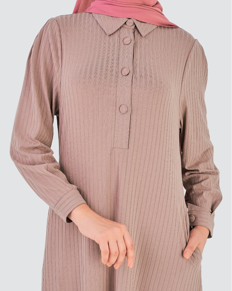 Image of X-PRESS WANDERLOVE DRESS - ROSE TAN