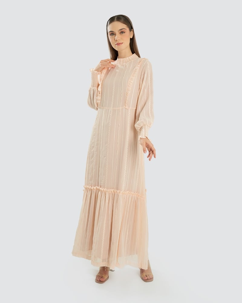 THE BUNGA SERIES: LACE DRESS - SHERBET