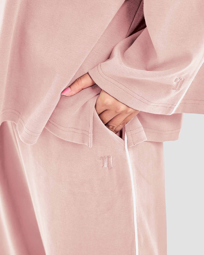 THEA STRAIGHT PANTS - ROSE