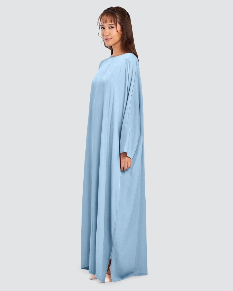 Image of X-PRESS OVERSIZED DRESS - LIGHT BLUE