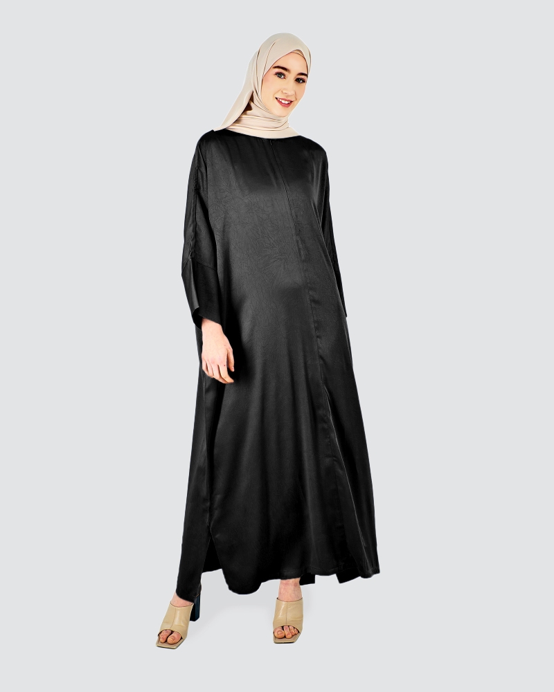 Image of X-PRESS OVERSIZED DRESS - JET BLACK
