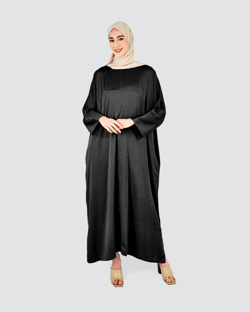 Image of X-PRESS OVERSIZED DRESS - JET BLACK