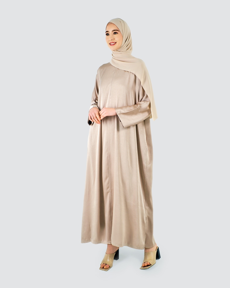 Image of X-PRESS OVERSIZED DRESS - HAZELNUT