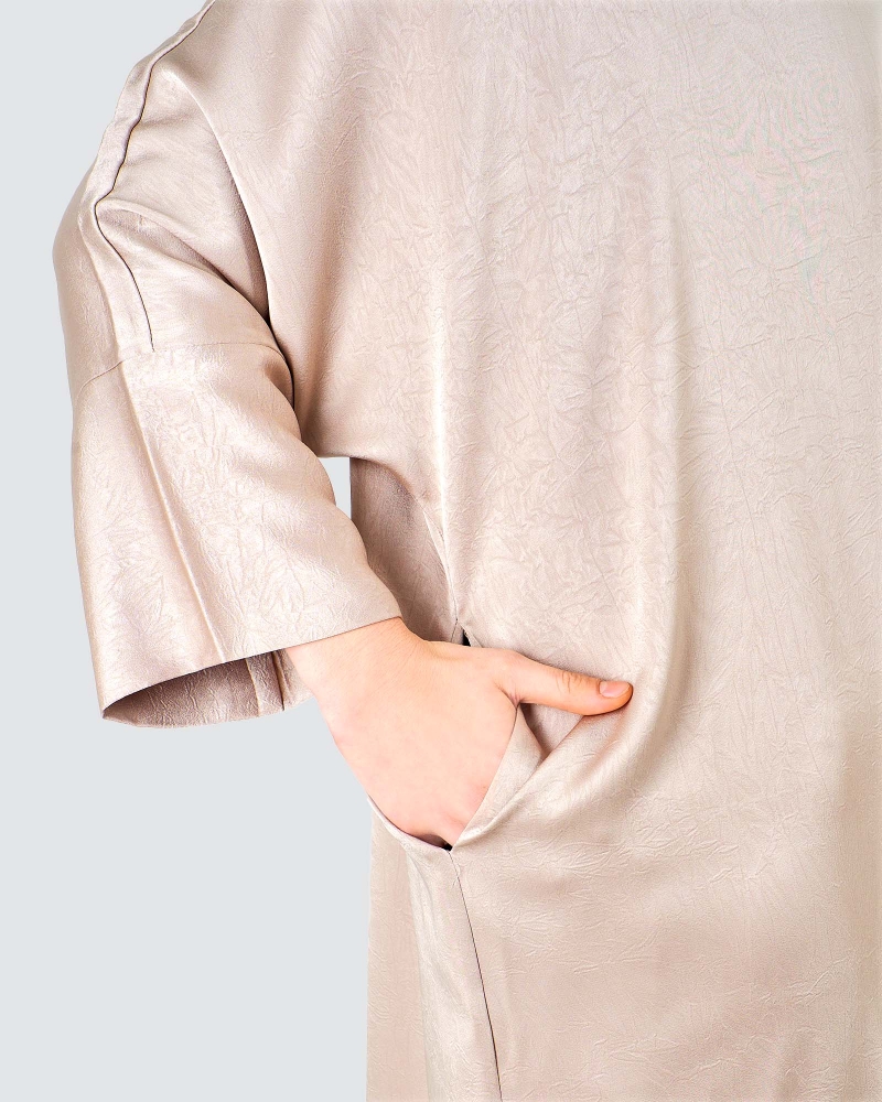 Image of X-PRESS OVERSIZED DRESS - HAZELNUT