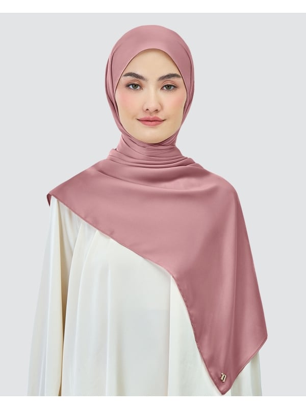 AMAYA SATIN SHAWL - NOSTALGIA ROSE