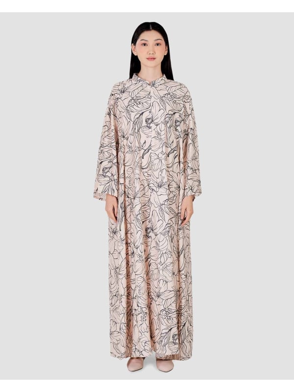 BLUE CRUISE RELAXED-FIT KAFTAN DRESS - BREEZE