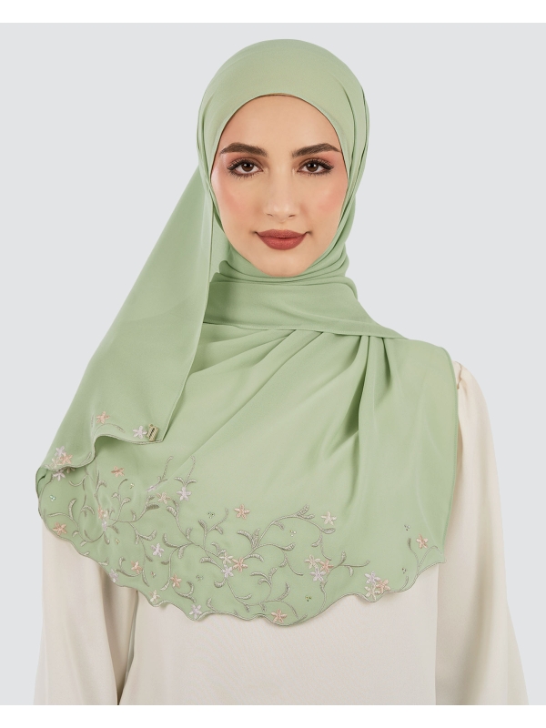 CENDANA SULAM CRYSTAL SHAWL - GARDEN
