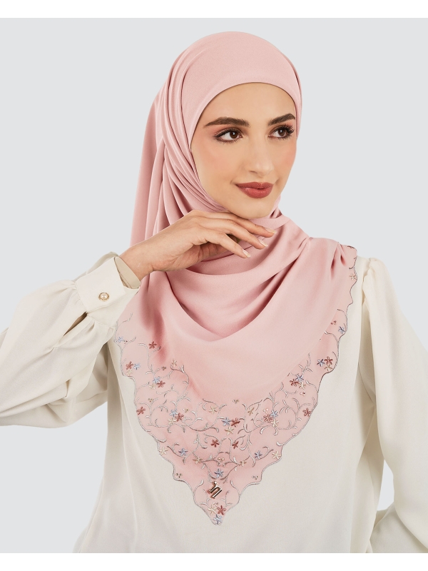 CENDANA SULAM CRYSTAL SQUARE - ROSE BLUSH