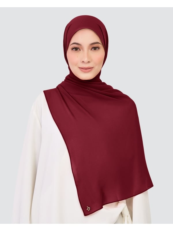 CHIFFON SHAWL - BIKING RED