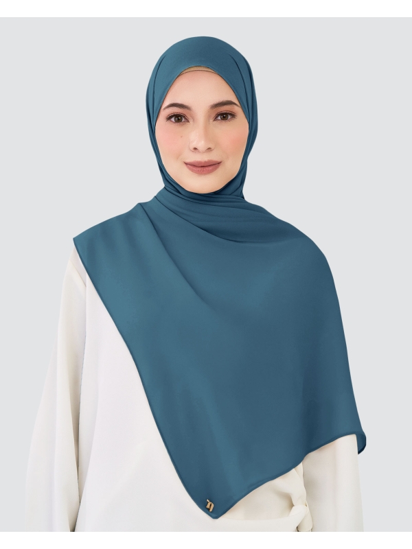 CHIFFON SHAWL - MARITIME BLUE
