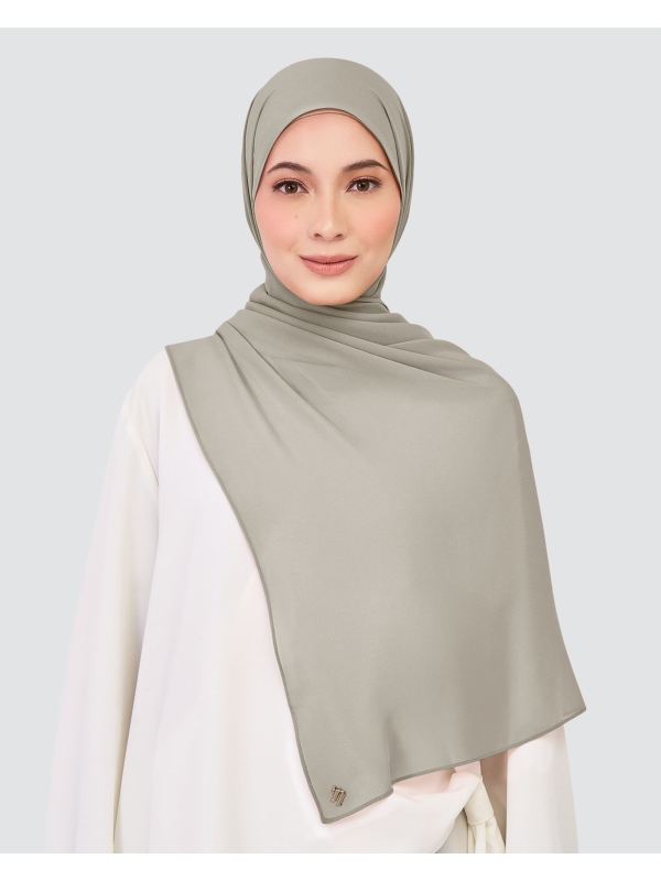 CHIFFON SHAWL - OPAL GRAY
