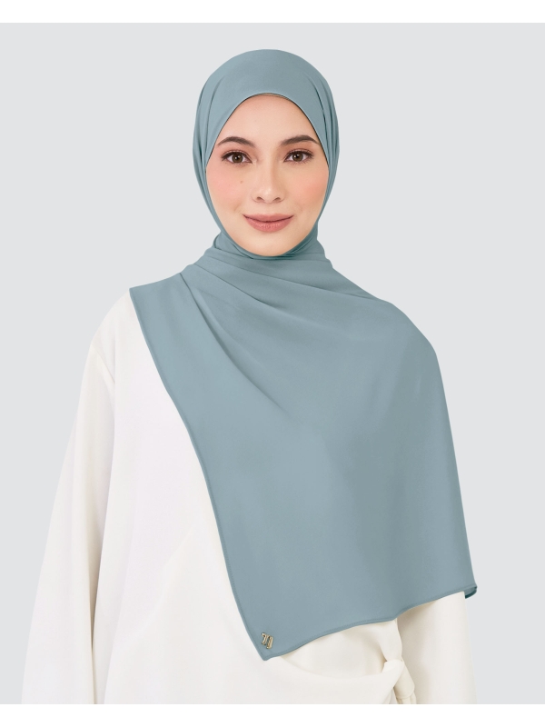 CHIFFON SHAWL - PEARL BLUE