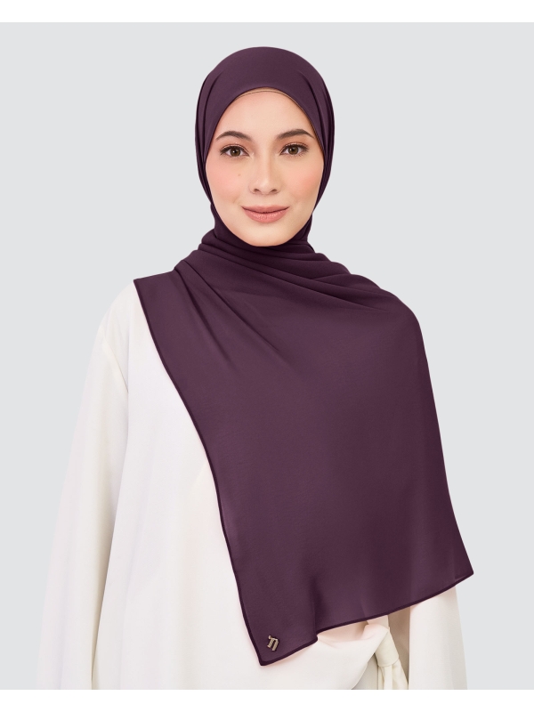 CHIFFON SHAWL - PLUM PERFECT