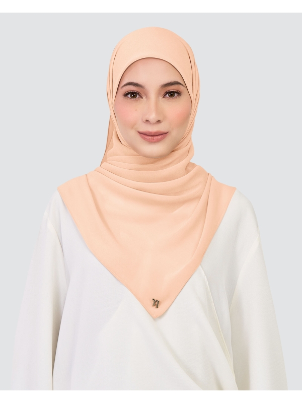 CHIFFON SQUARE - BRIDAL ROSE