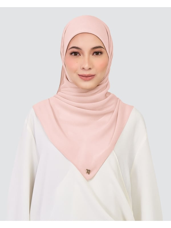 CHIFFON SQUARE - CHALK PINK