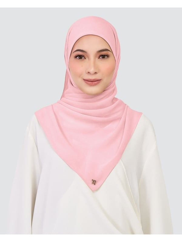 CHIFFON SQUARE - DAWN PINK