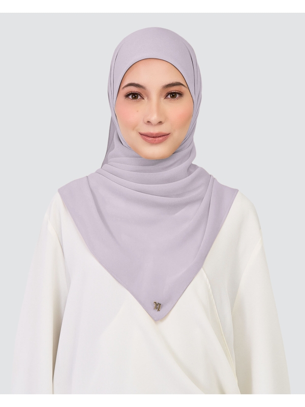 CHIFFON SQUARE - LILAC MARBLE