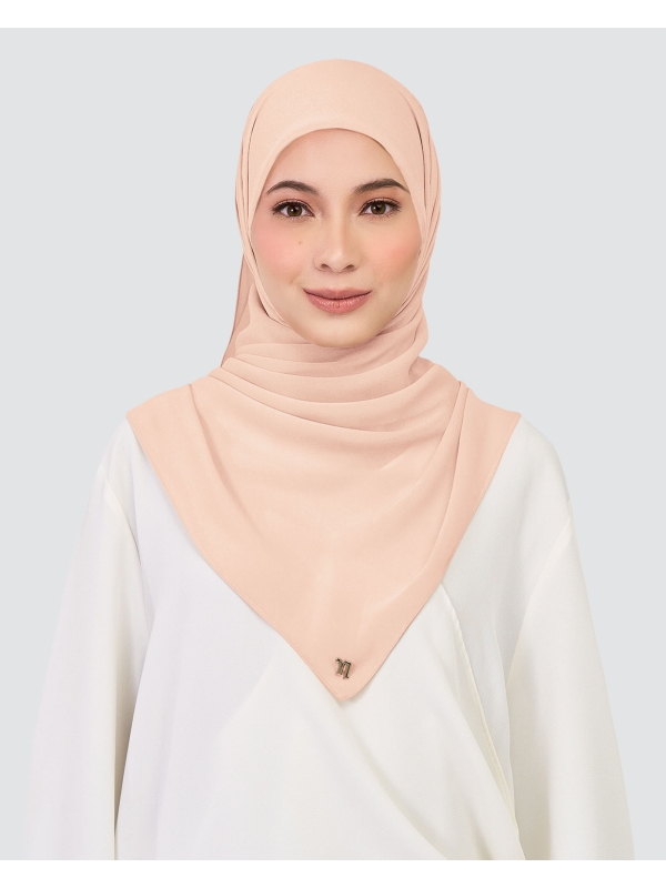 CHIFFON SQUARE - SEPIA ROSE