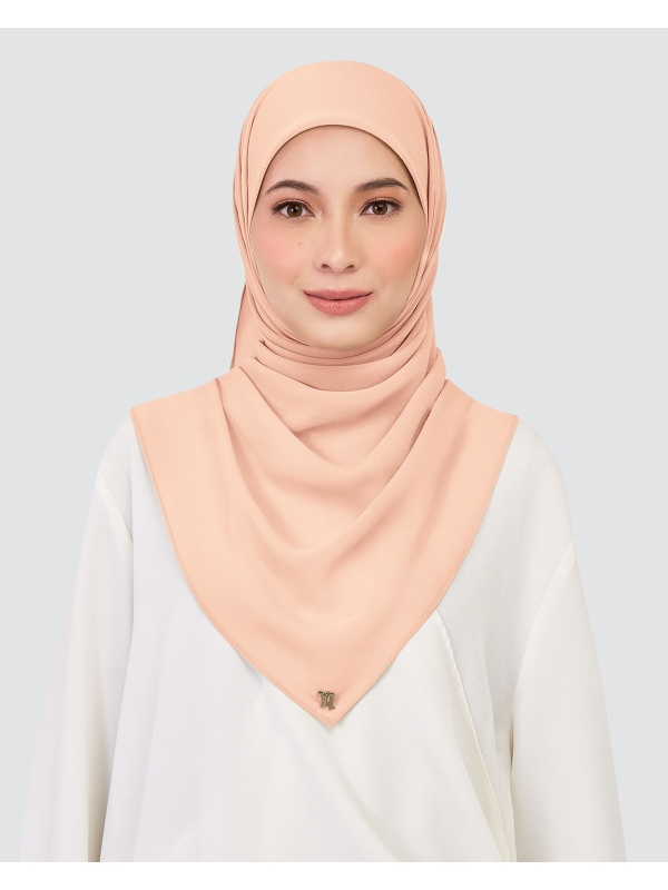 CHIFFON SQUARE - SILVER PINK