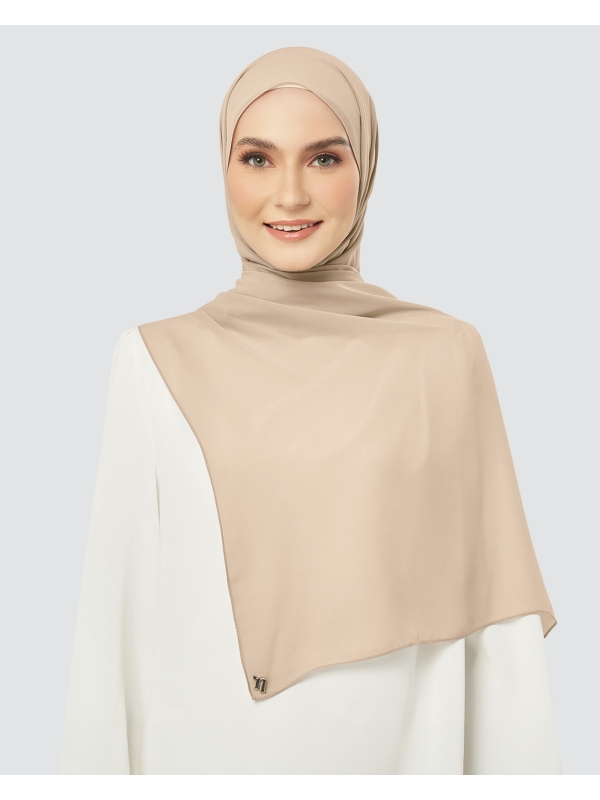 CLOUD CHIFFON SHAWL - AFFOGATO