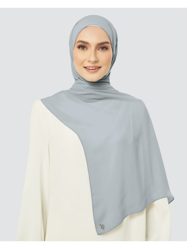CLOUD CHIFFON SHAWL - CHAMBRAY