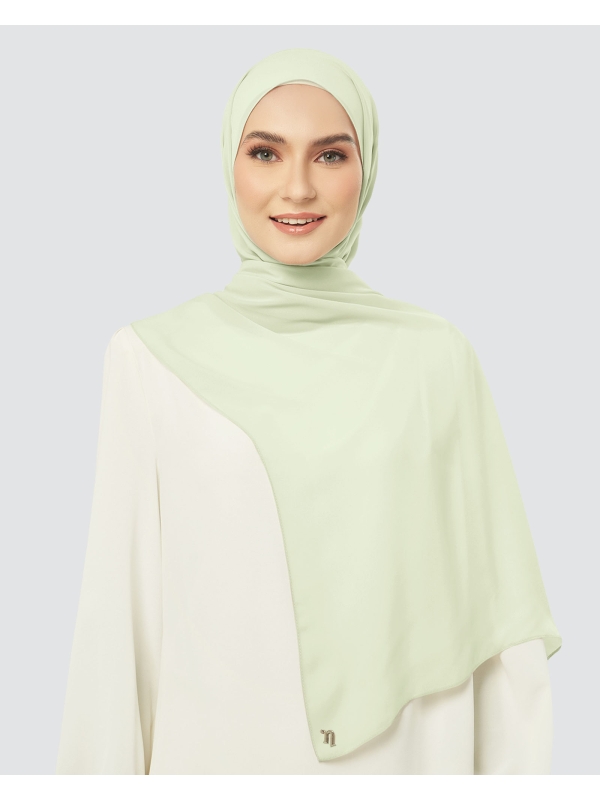 CLOUD CHIFFON SHAWL - FERN