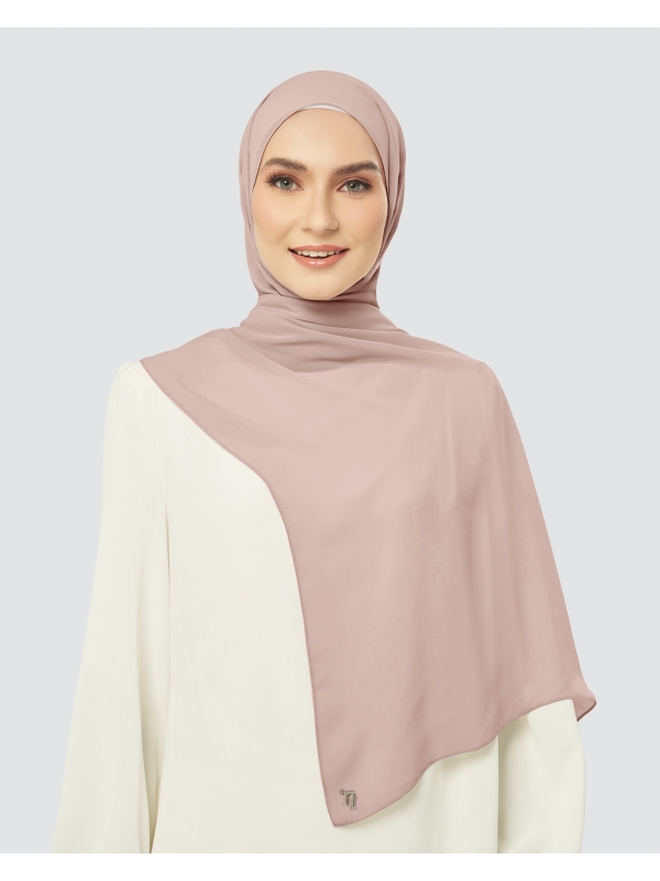 CLOUD CHIFFON SHAWL - ROSE TAN