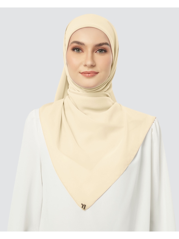 CLOUD CHIFFON SQUARE - CLAY